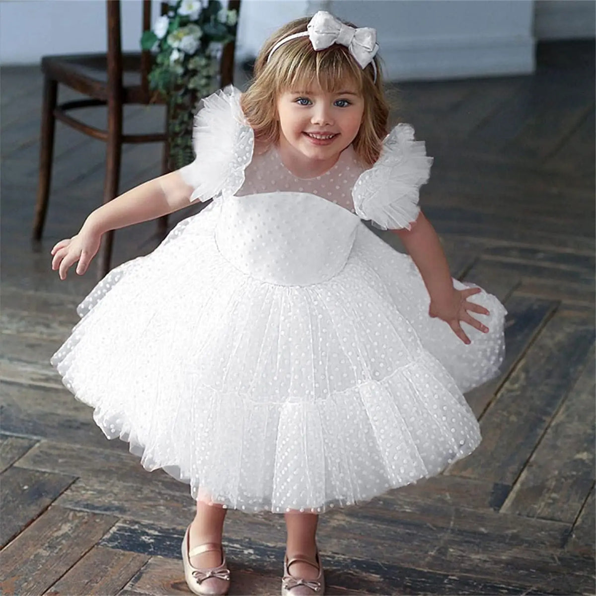 Vestido Infantil Festas Branco - Sejakids