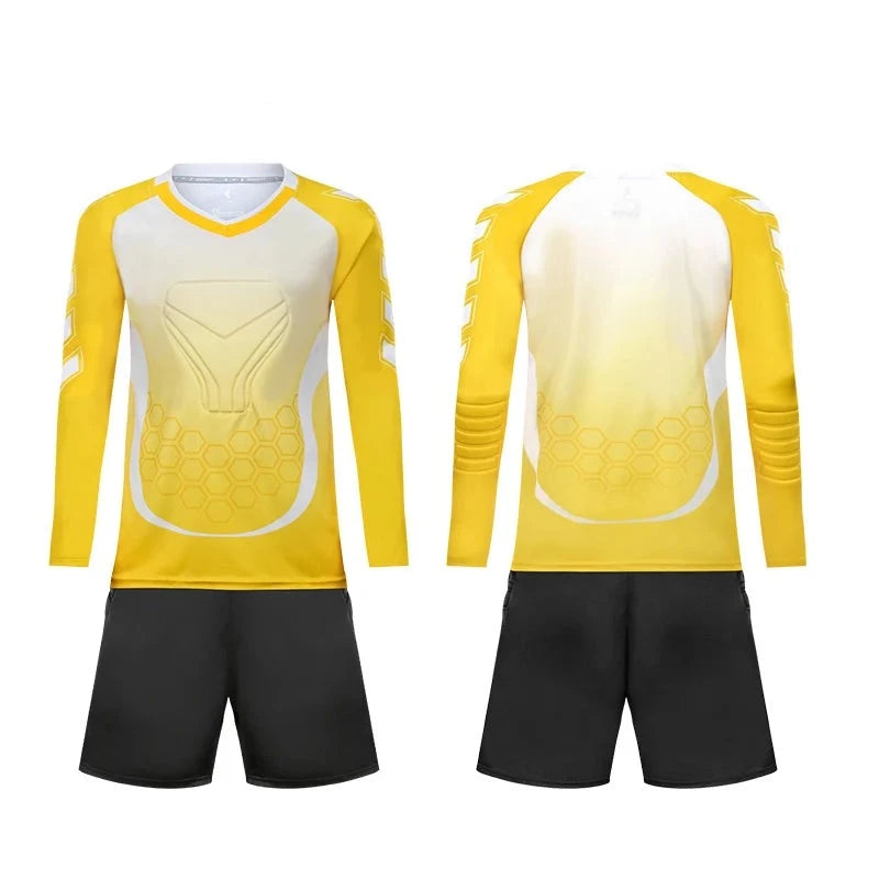 Uniforme de Goleiro Masculino Camisa e Shorts Amarelo - Sejakids