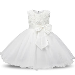 Vestido de Princesa Festas Branco - Sejakids